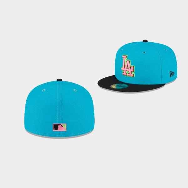 LA Dodgers 59FIFTY Fitted Just Caps Drop 10 Men's Hat - Skate Blue