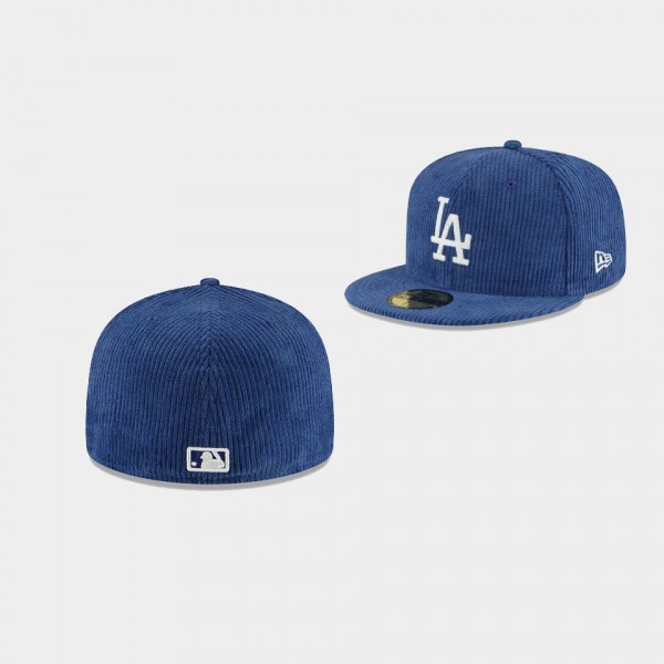 Los Angeles Dodgers Team Colours Corduroy 59FIFTY Fitted Blue Hat