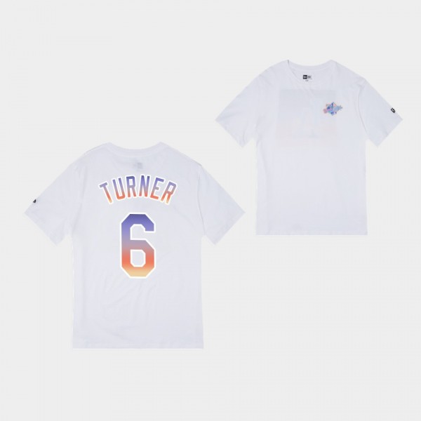 Trea Turner Los Angeles Dodgers White Nightbreak T-Shirt