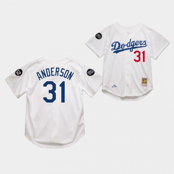 Los Angeles Dodgers Tyler Anderson White 1993 Auth...