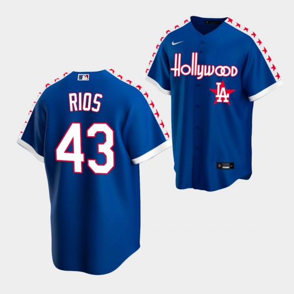 LA Dodgers Edwin Rios #43 Royal Special Edition Ci...