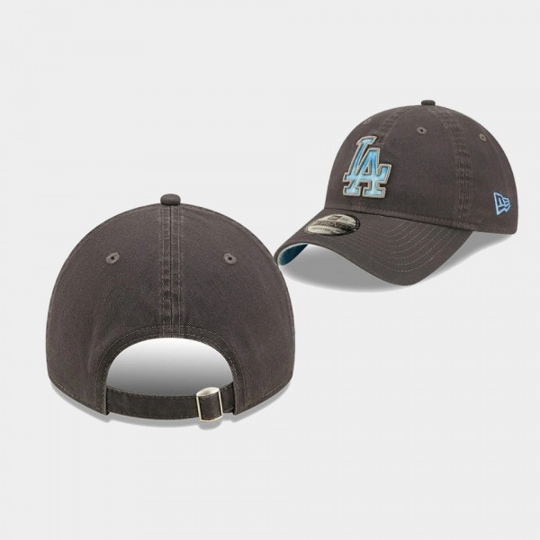 LA Dodgers Graphite 9TWENTY Adjustable 2022 Fathers Day Gift Hat
