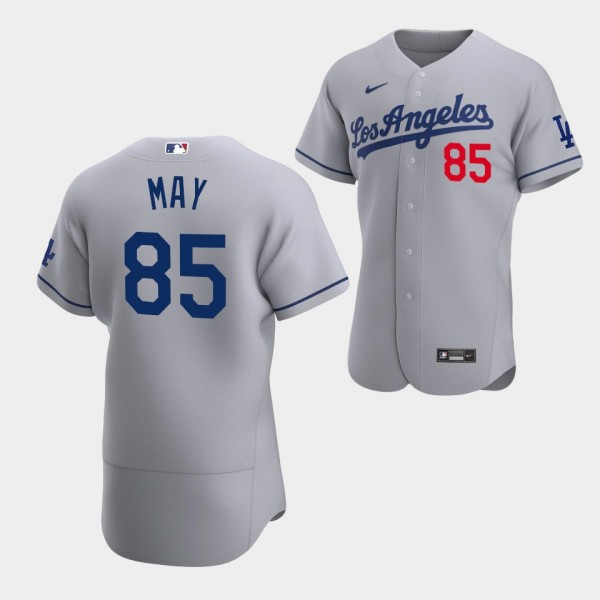 Los Angeles Dodgers Dustin May Authentic Jersey Road Gray