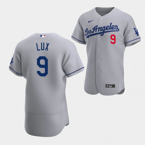Los Angeles Dodgers Gavin Lux Authentic Jersey Road Gray