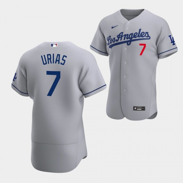 Los Angeles Dodgers Julio Urias Authentic Jersey Road Gray