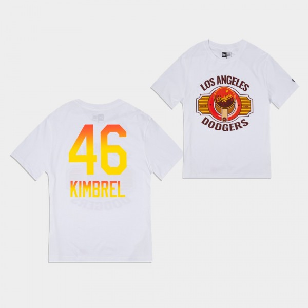 Craig Kimbrel #46 Icy Pop Los Angeles Dodgers T-Shirt - White