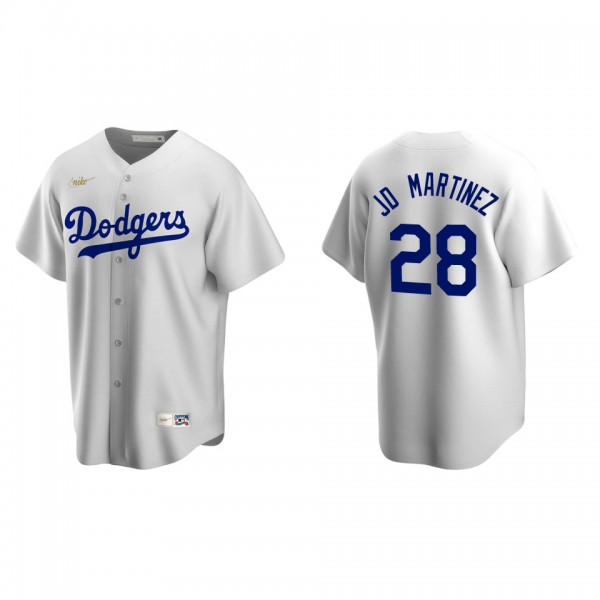 J.D. Martinez Men's Brooklyn Dodgers Nike White Home Cooperstown Collection Jersey