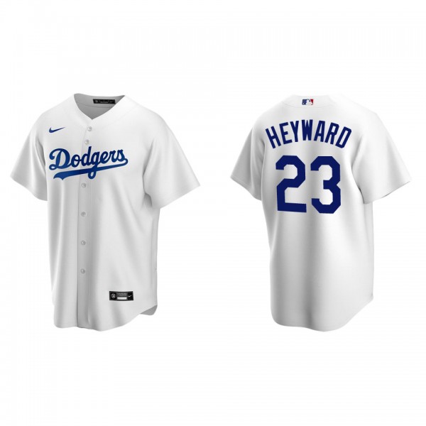 Jason Heyward Men's Los Angeles Dodgers Nike White...