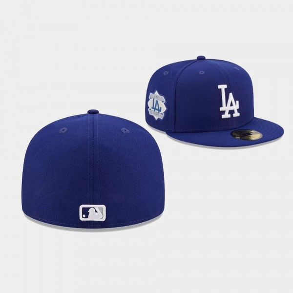 Logo Side Los Angeles Dodgers 59FIFTY Fitted Royal...
