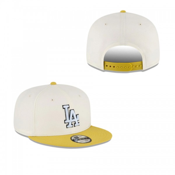 Los Angeles Dodgers Chartreuse Chrome 9FIFTY Snapb...