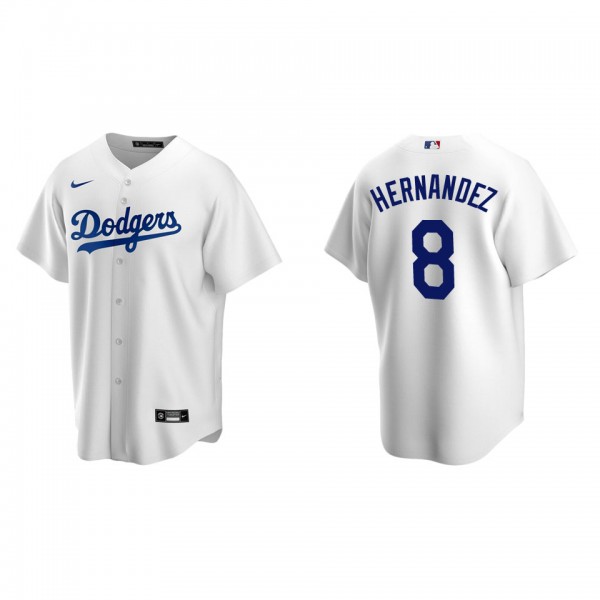 Men's Los Angeles Dodgers Enrique Hernandez White Replica Home Jersey