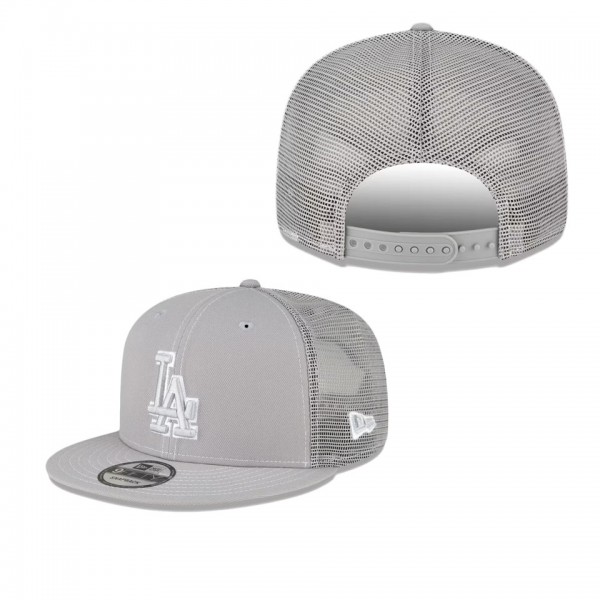 Men's Los Angeles Dodgers Gray 2023 On-Field Batting Practice 9FIFTY Snapback Hat