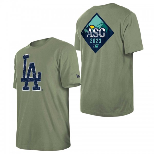 Men's Los Angeles Dodgers Green 2023 All-Star Game Evergreen T-Shirt