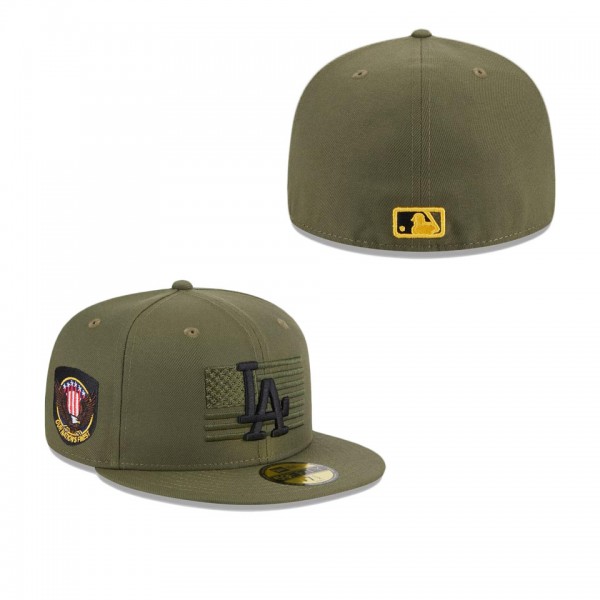 Men's Los Angeles Dodgers Green 2023 Armed Forces ...