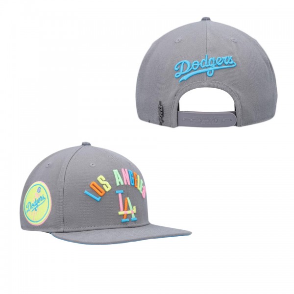 Los Angeles Dodgers Pro Standard Washed Neon Snapb...