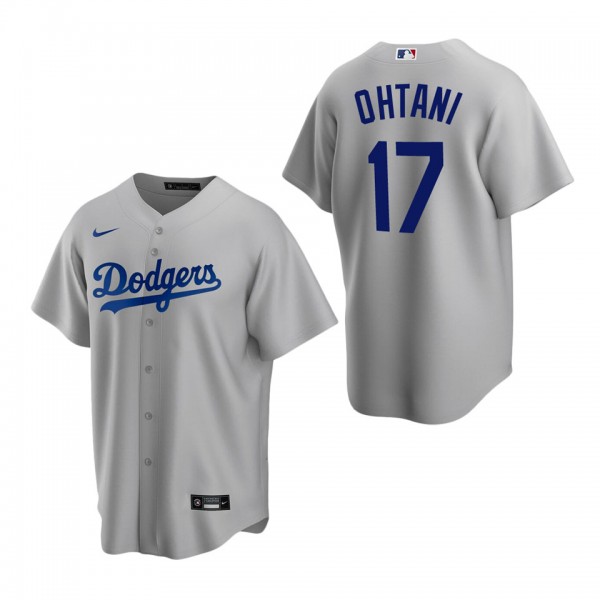 Men's Los Angeles Dodgers Shohei Ohtani Gray Repli...