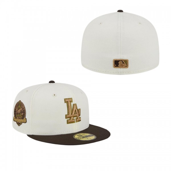 Men's Los Angeles Dodgers White Brown 50th Team An...