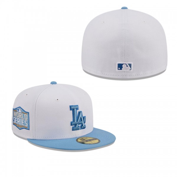 Men's Los Angeles Dodgers White Sky 59FIFTY Fitted...