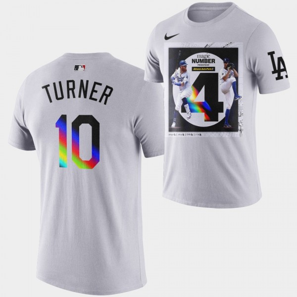 Justin Turner #10 Magic Number Los Angeles Dodgers...