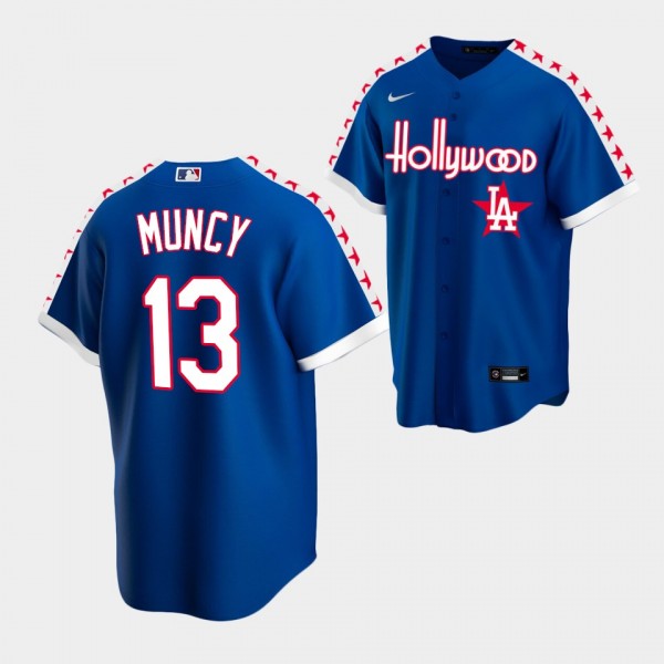 LA Dodgers Max Muncy #13 Royal Special Edition City Connect jersey