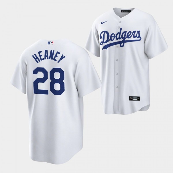 #28 Andrew Heaney Los Angeles Dodgers Replica White Jersey Home Player