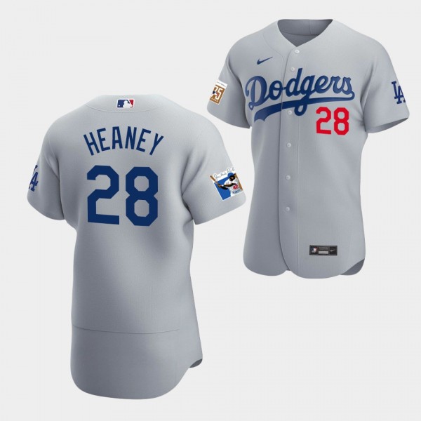 Andrew Heaney Los Angeles Dodgers Alternate Authentic Jersey Gray