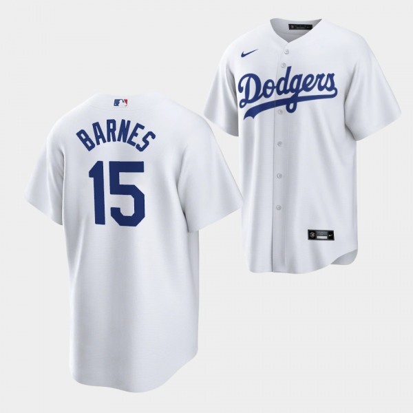 #15 Austin Barnes Los Angeles Dodgers Replica White Jersey Home Player