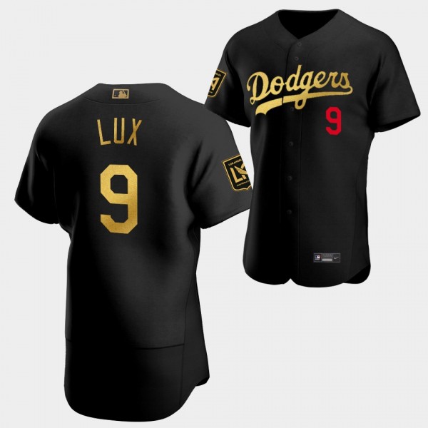 Los Angeles Dodgers LAFC Night Black Gavin Lux Aut...