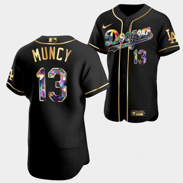 Los Angeles Dodgers Authentic Max Muncy Diamond Edition Black Jersey