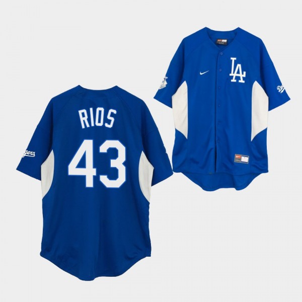 Los Angeles Dodgers Vintage Royal Edwin Rios Baseb...
