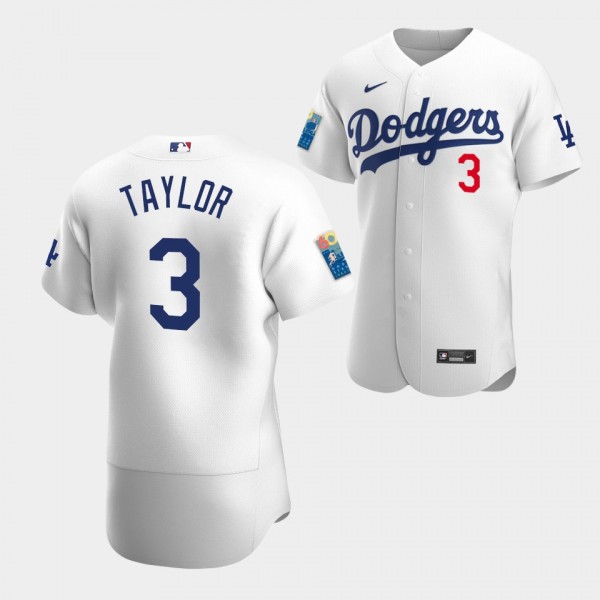 #3 Chris Taylor Los Angeles Dodgers Authentic Dodg...
