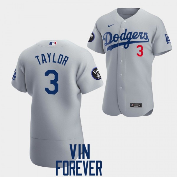 #3 Chris Taylor Los Angeles Dodgers Authentic Patc...