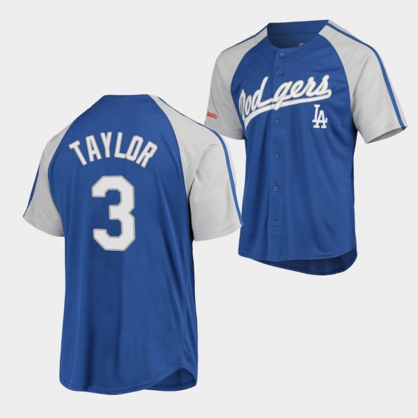 #3 Chris Taylor Los Angeles Dodgers Raglan Replica...