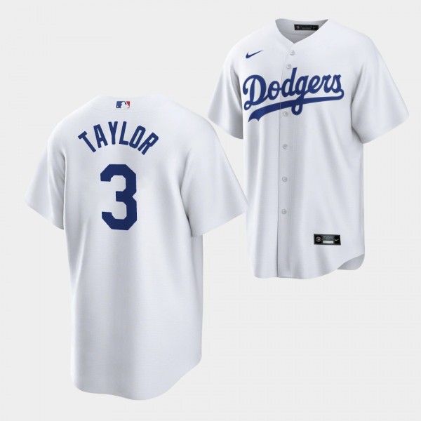#3 Chris Taylor Los Angeles Dodgers Replica White ...