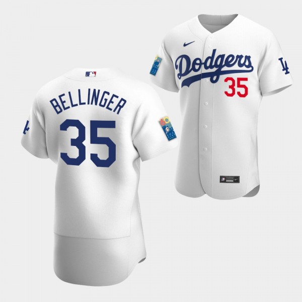 #35 Cody Bellinger Los Angeles Dodgers Authentic D...