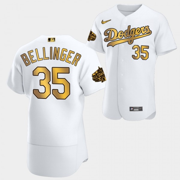 #35 Cody Bellinger Los Angeles Dodgers 2022 MLB All-Star Game Authentic Men's Jersey - White Gold