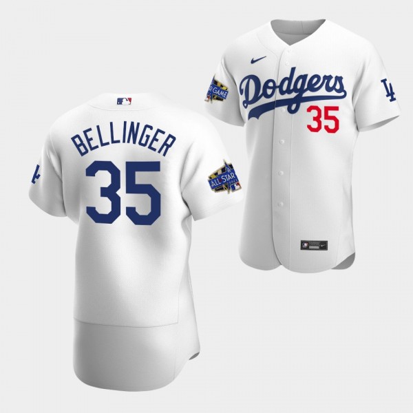 #35 Cody Bellinger Los Angeles Dodgers Authentic Jersey White Home