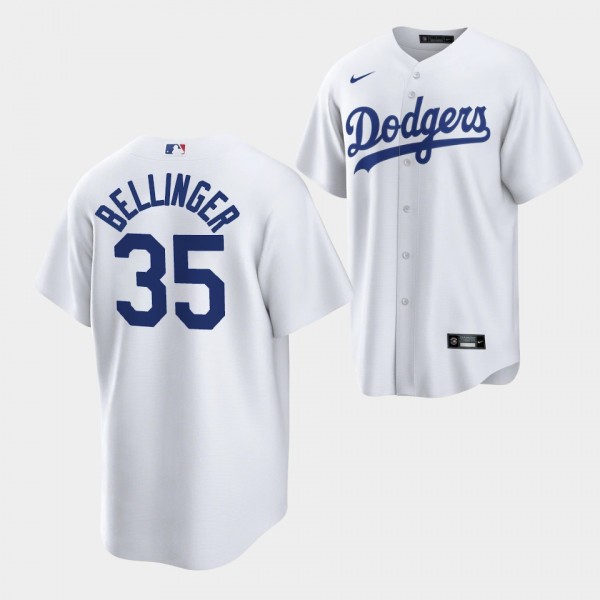 #35 Cody Bellinger Los Angeles Dodgers Replica White Jersey Home Player