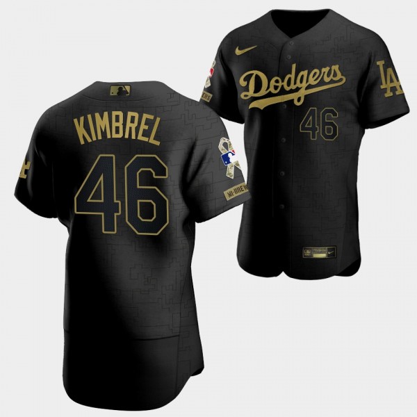 #46 Craig Kimbrel Los Angeles Dodgers Salute To Service Jersey Black