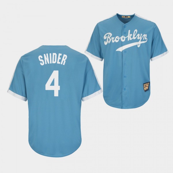 Men's #4 Duke Snider Los Angeles Dodgers Light Blu...