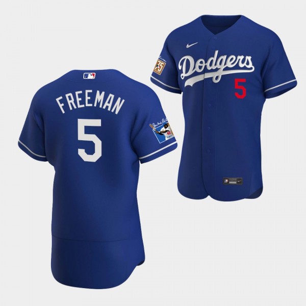 Freddie Freeman Los Angeles Dodgers Alternate Authentic Jersey Royal