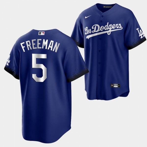 Freddie Freeman Los Angeles Dodgers Replica 2021 City Connect Men's Jersey Royal
