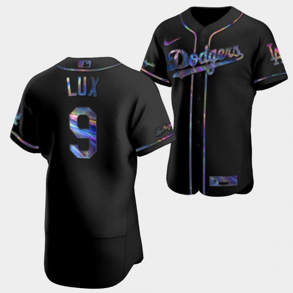 Los Angeles Dodgers Iridescent Logo Gavin Lux Holo...