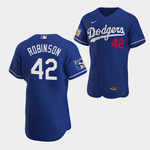 Jackie Robinson Los Angeles Dodgers Alternate Authentic Jersey Royal
