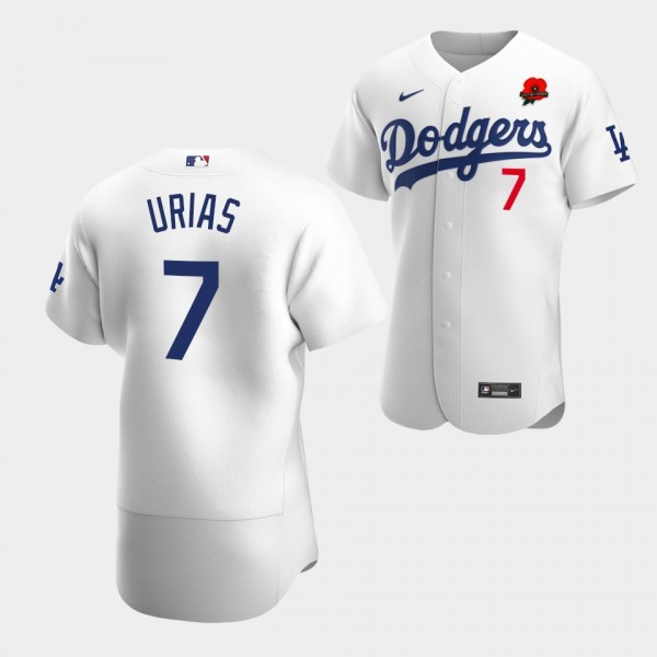 #7 Julio Urias Los Angeles Dodgers Poppy Patch Mem...