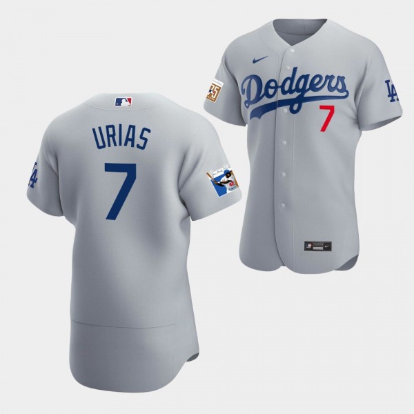 Julio Urias Los Angeles Dodgers Alternate Authentic Jersey Gray