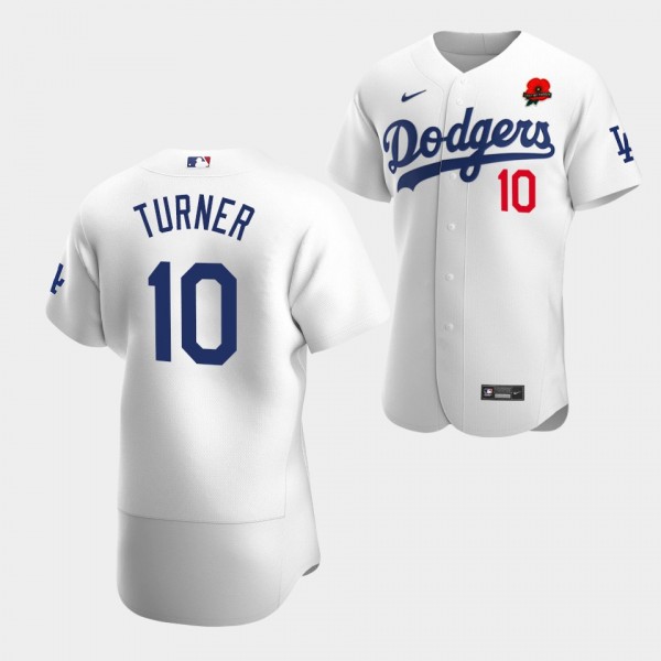 #10 Justin Turner Los Angeles Dodgers Poppy Patch ...