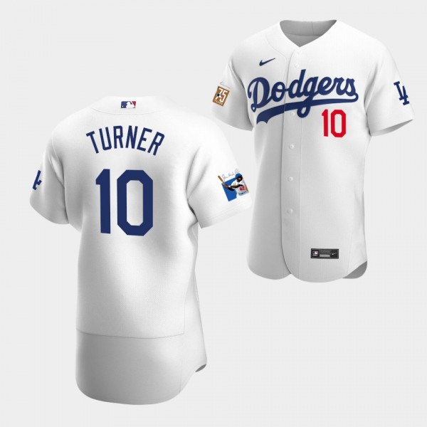Justin Turner Los Angeles Dodgers Home Authentic Jersey White