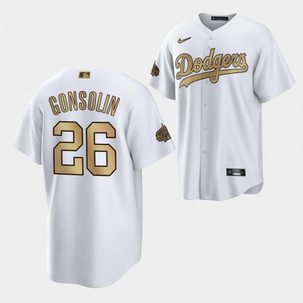 2022 MLB All-Star Game Tony Gonsolin #26 Los Angeles Dodgers White Replica Jersey - Men's
