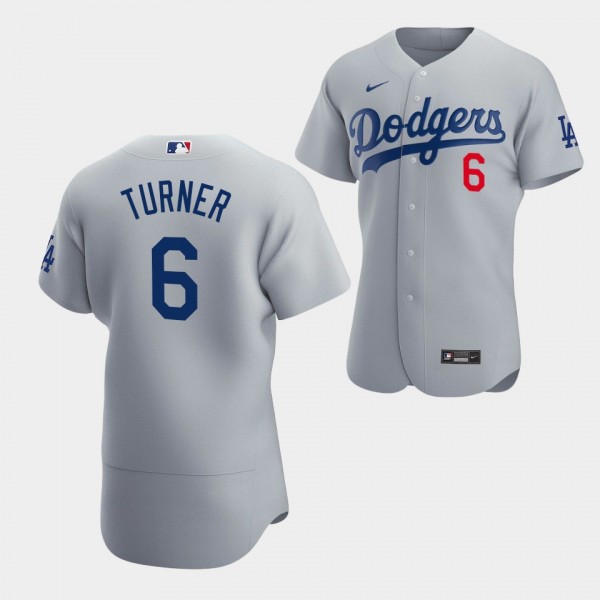 #6 Trea Turner Los Angeles Dodgers Alternate Jerse...